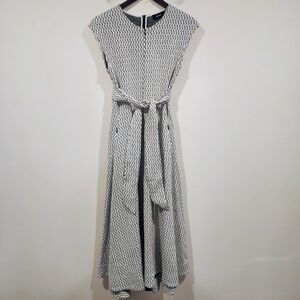 NWT ME+EM Jacquard Ponte Cap Sleeve Dress